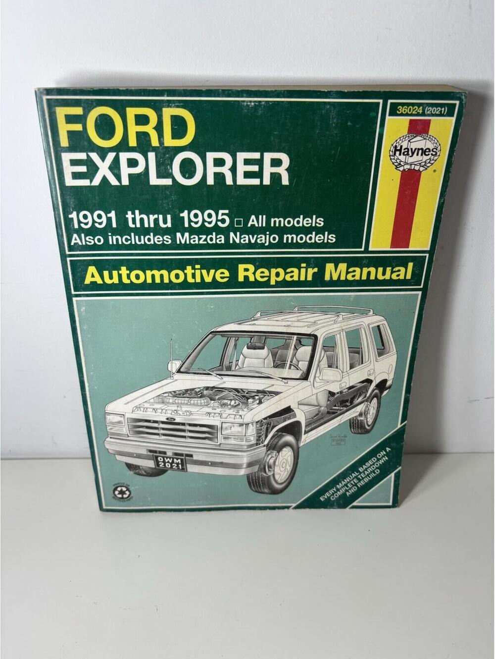 FORD EXPLORER, MAZDA NAVAJO 1991 thru 1995 - Haynes Repair Manual - USED